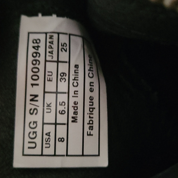 Ugg Black Leather Wedge Booties - Picture 8 of 9